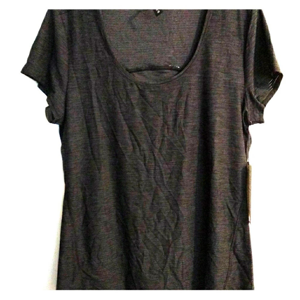 90 Degree Black T-Shirt Short Sleeve Tee Women XL